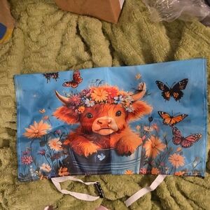 Colorful Cow and Butterfly Mailbox Cover